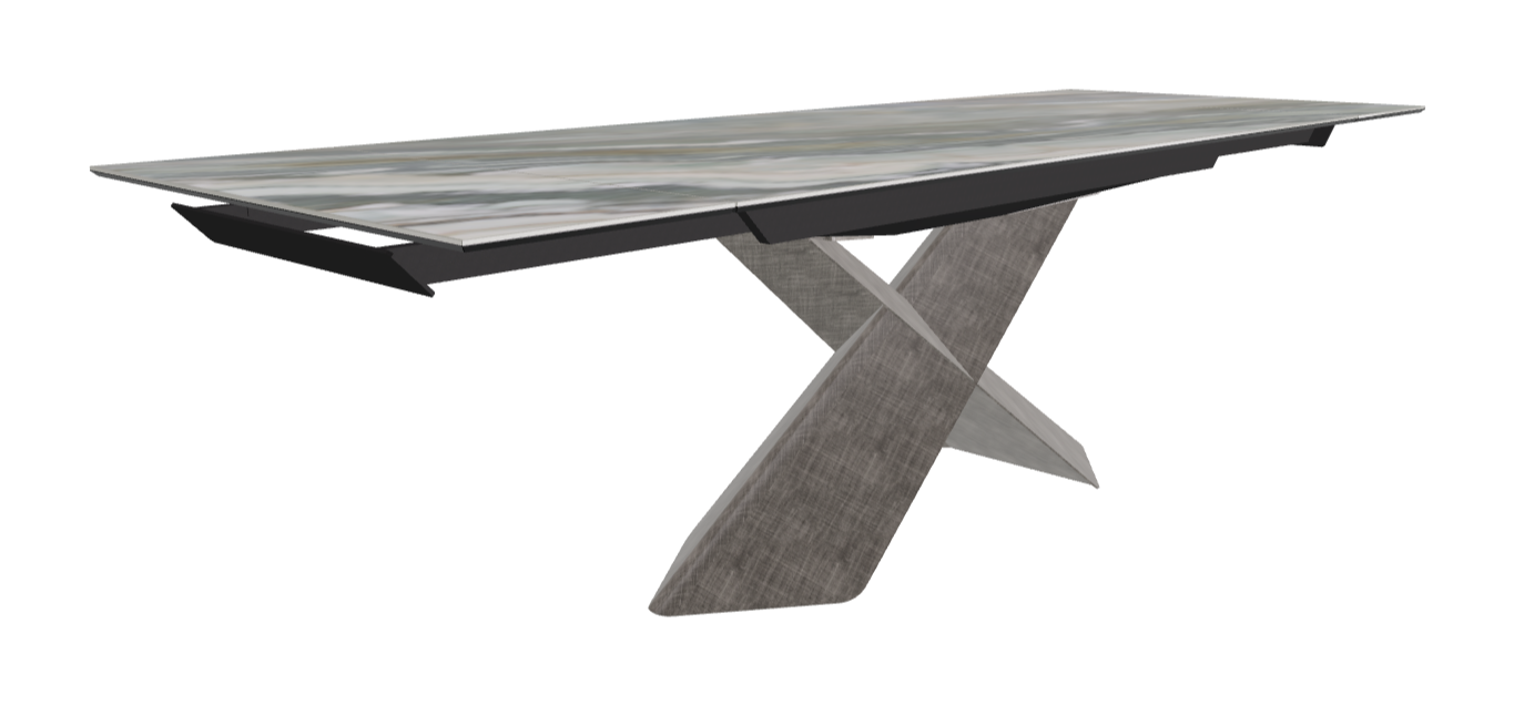 Cattelan Italia Tyron Keramik Drive Rectangular Extendible Dining Table – 182→258x90x74h