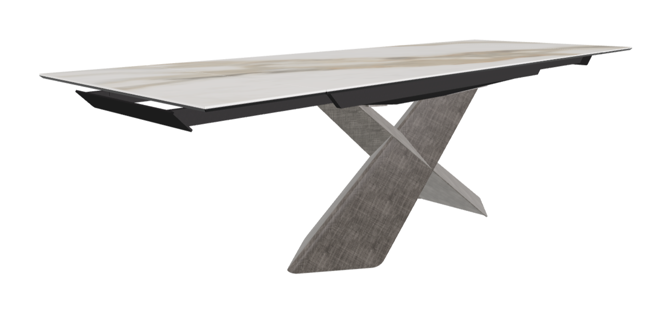 Cattelan Italia Tyron Keramik Drive Rectangular Extendible Dining Table – 182→258x90x74h