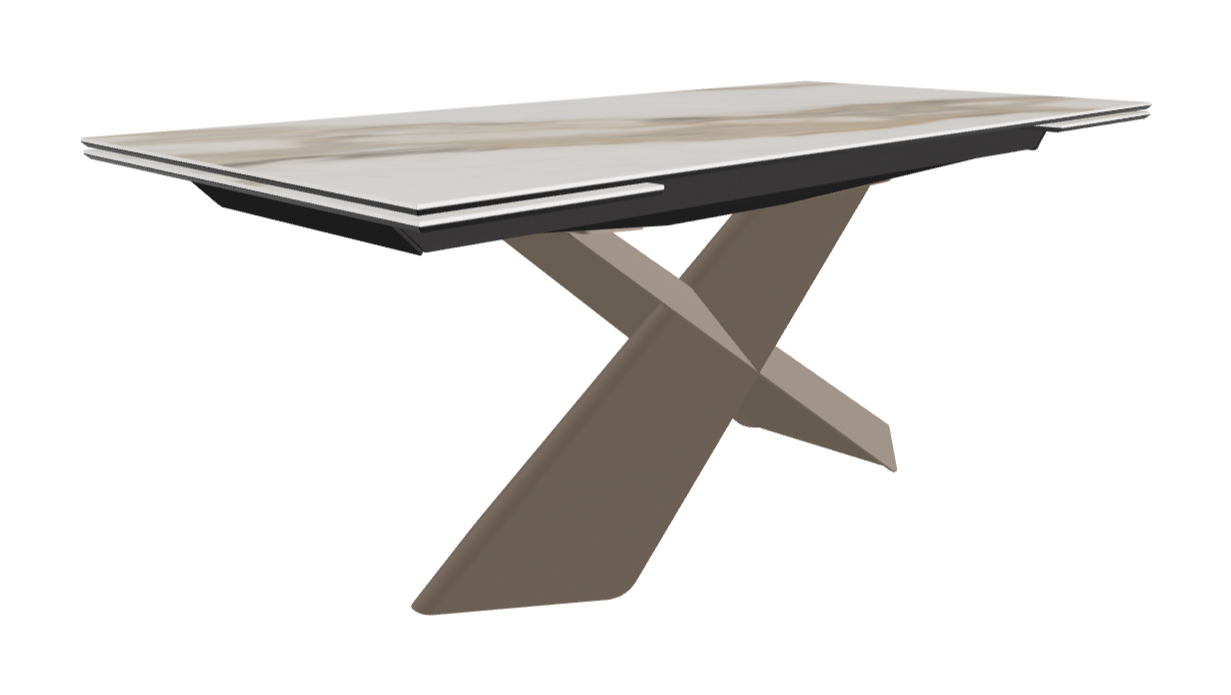 Cattelan Italia Tyron Keramik Drive Rectangular Extendible Dining Table – 182→258x90x74h