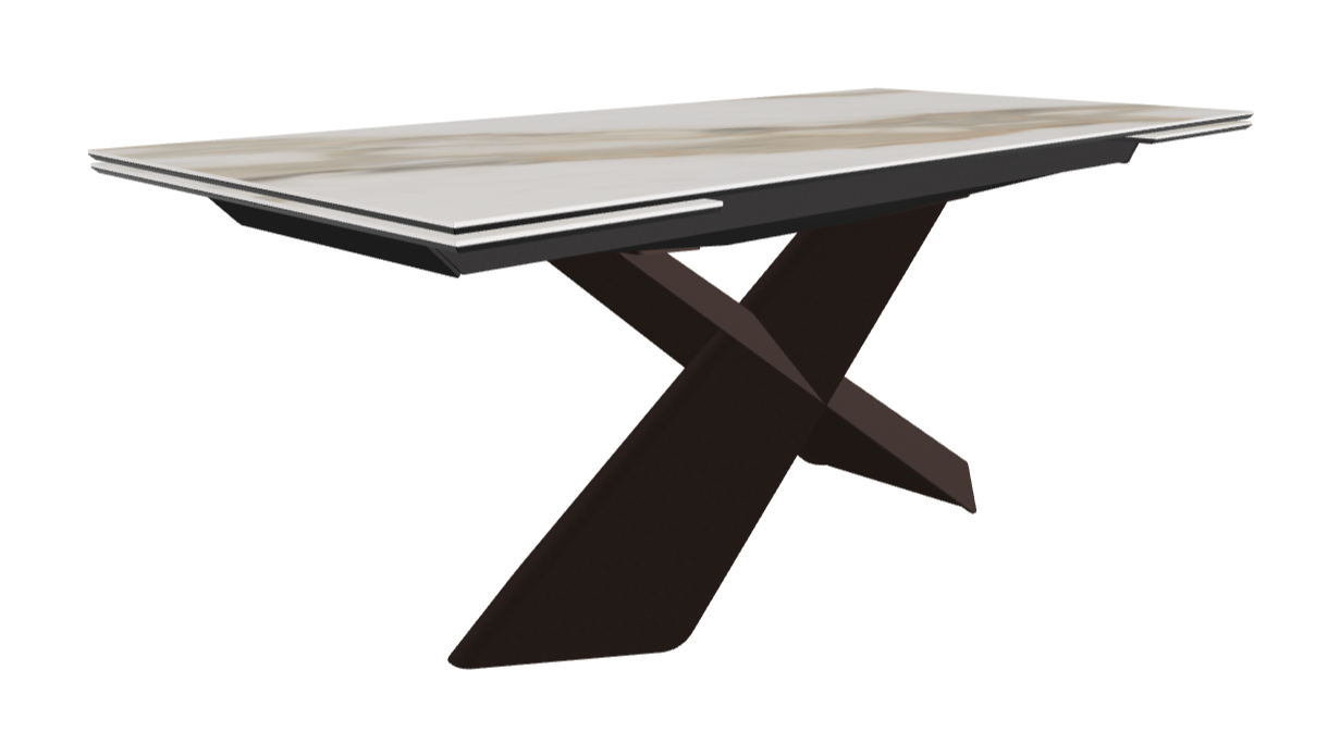 Cattelan Italia Tyron Keramik Drive Rectangular Extendible Dining Table – 182→258x90x74h