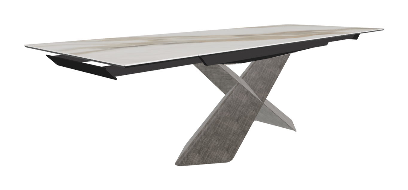 Cattelan Italia Tyron Keramik Drive Rectangular Extendible Dining Table – 182→258x90x74h
