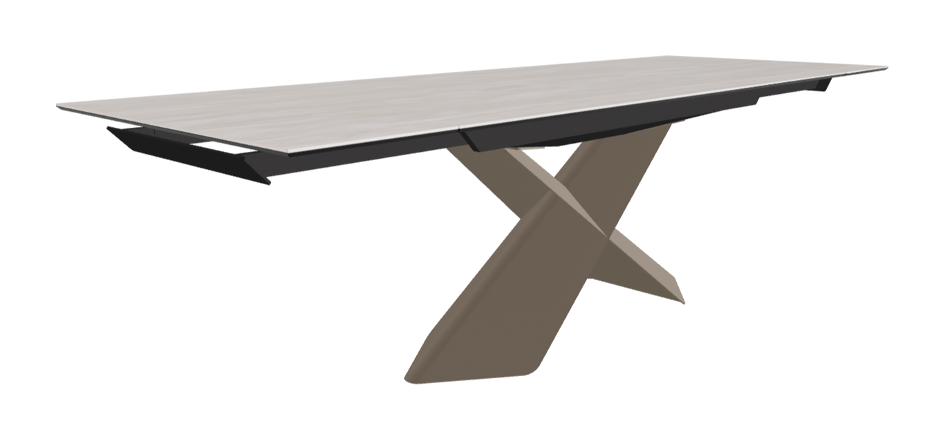Cattelan Italia Tyron Keramik Drive Rectangular Extendible Dining Table – 182→258x90x74h