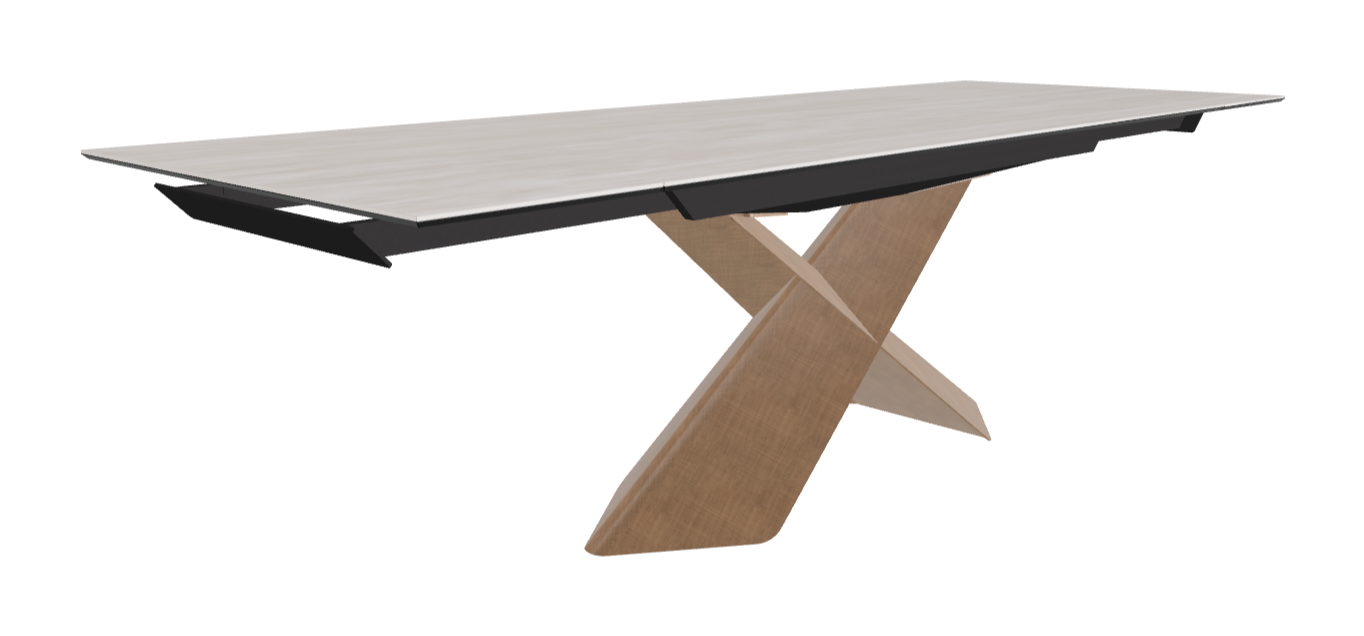 Cattelan Italia Tyron Keramik Drive Rectangular Extendible Dining Table – 182→258x90x74h