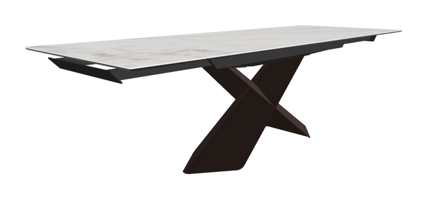 Cattelan Italia Tyron Keramik Drive Rectangular Extendible Dining Table – 182→258x90x74h
