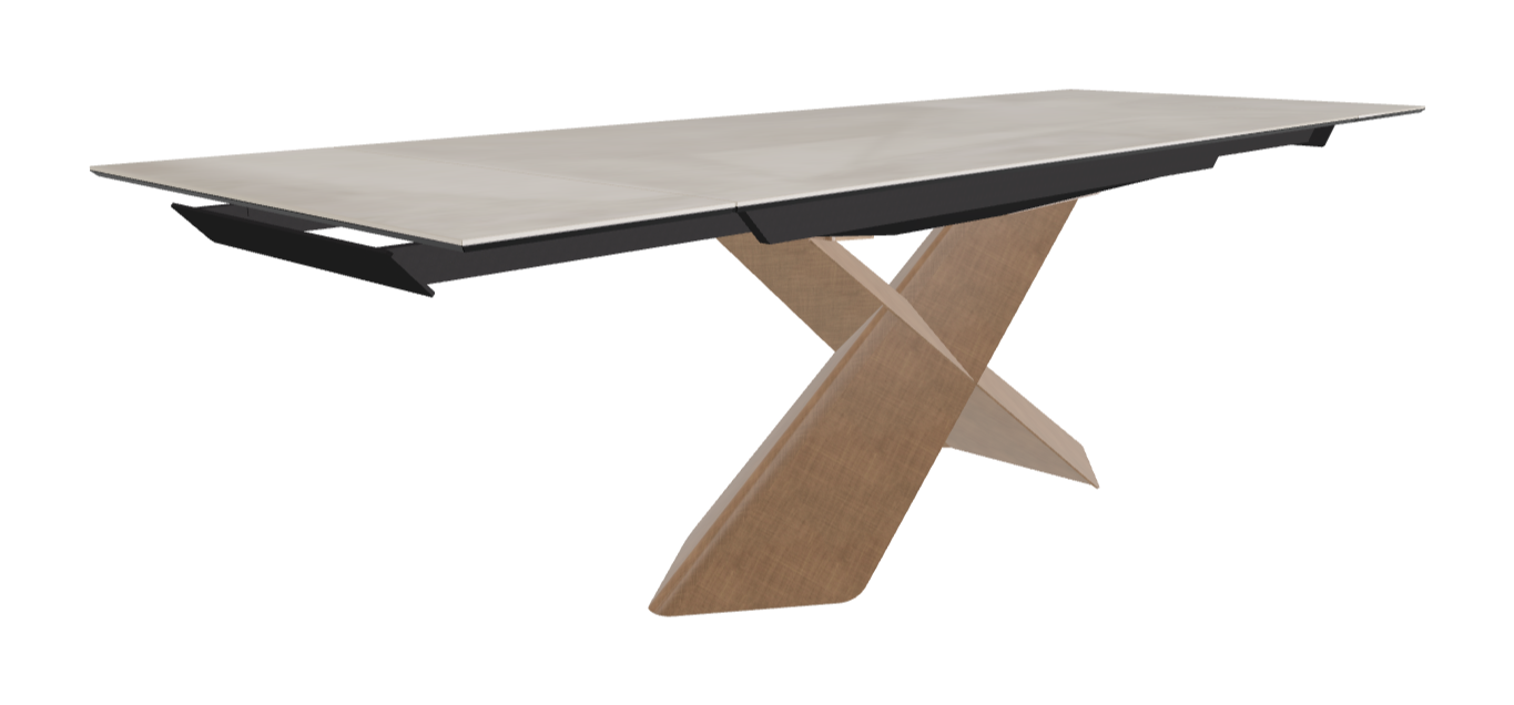Cattelan Italia Tyron Keramik Drive Rectangular Extendible Dining Table – 182→258x90x74h