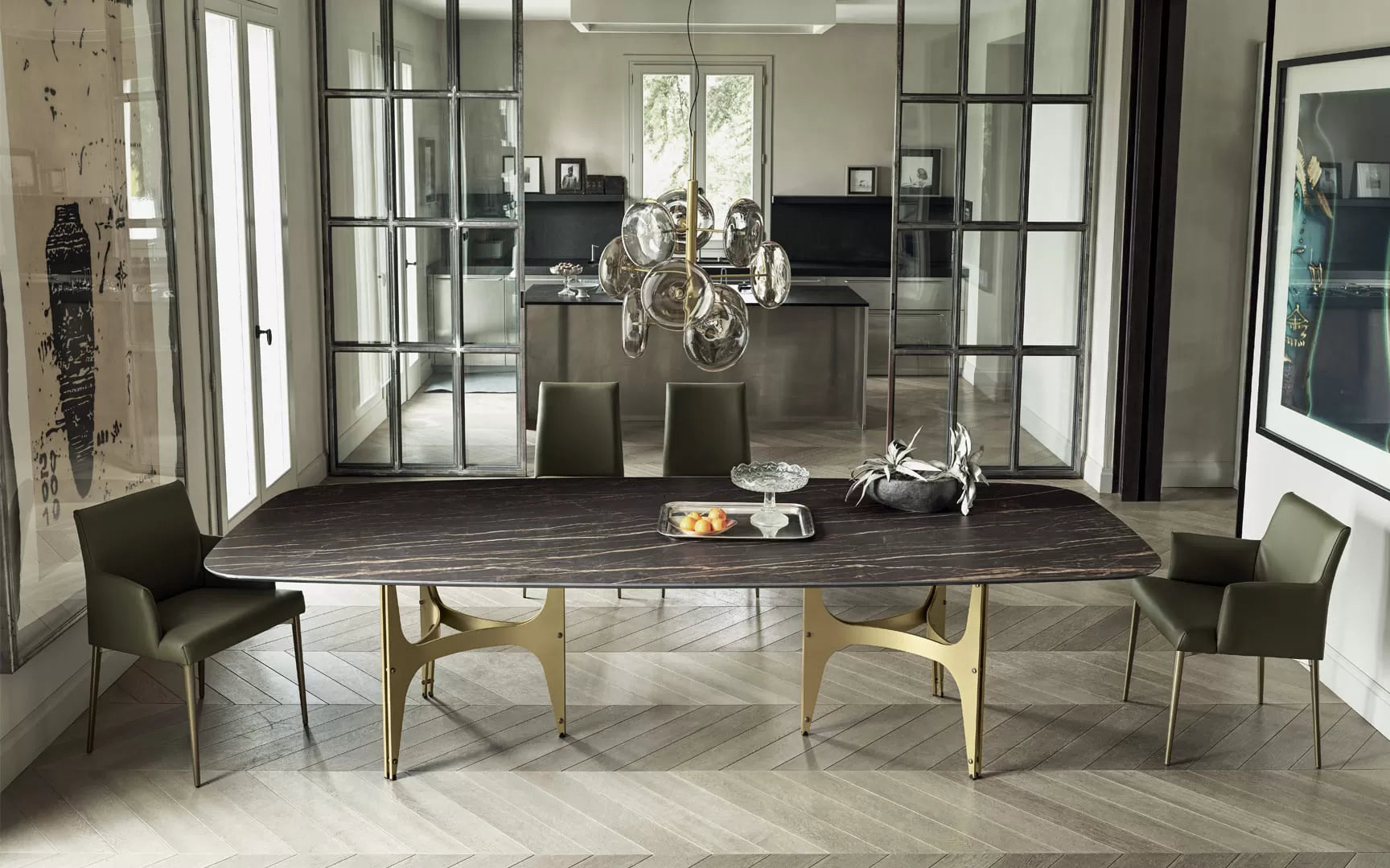 Bontempi Casa Mila With Arms And Metal Frame