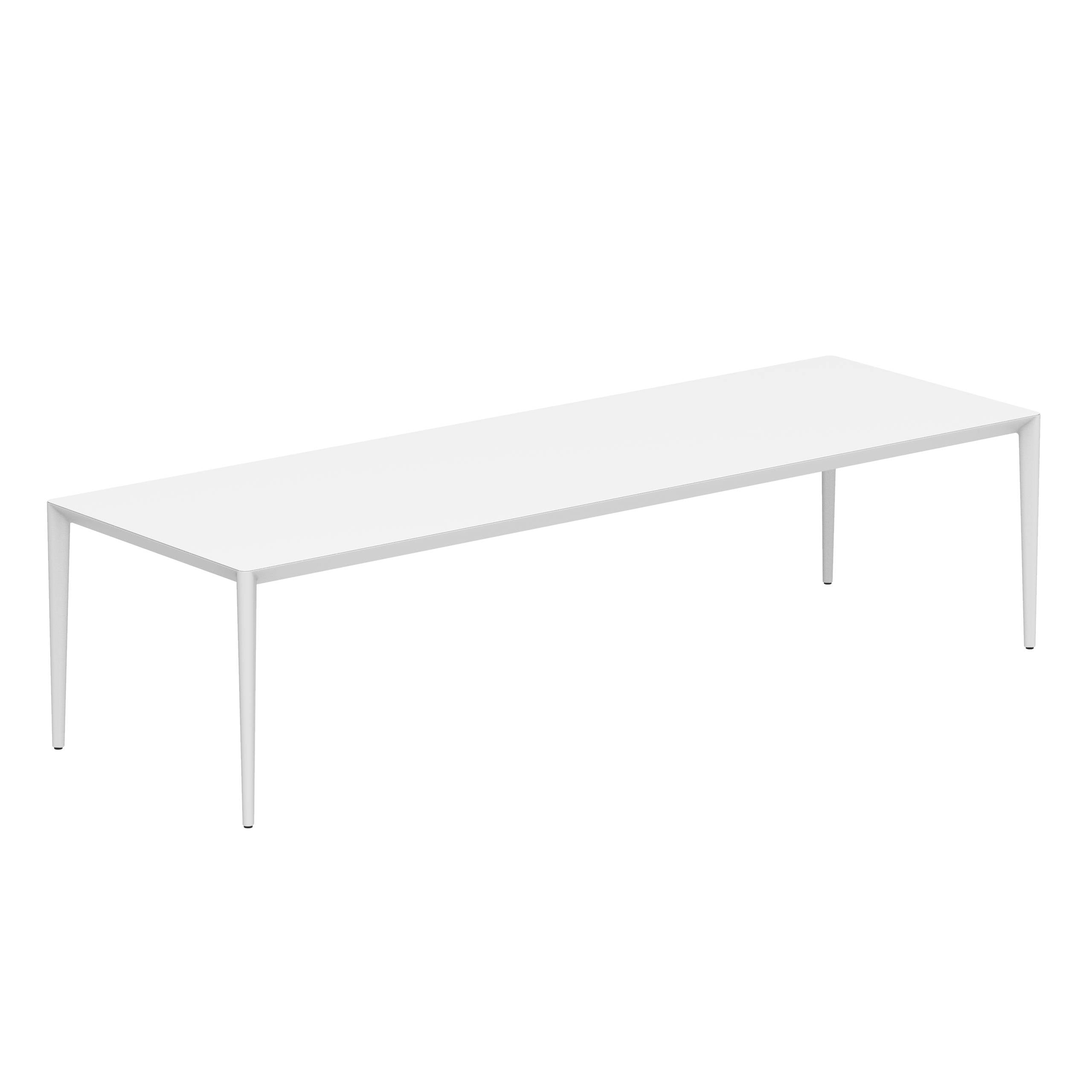 U-Nite Table 300x100cm White With Ceramic Tabletop In White