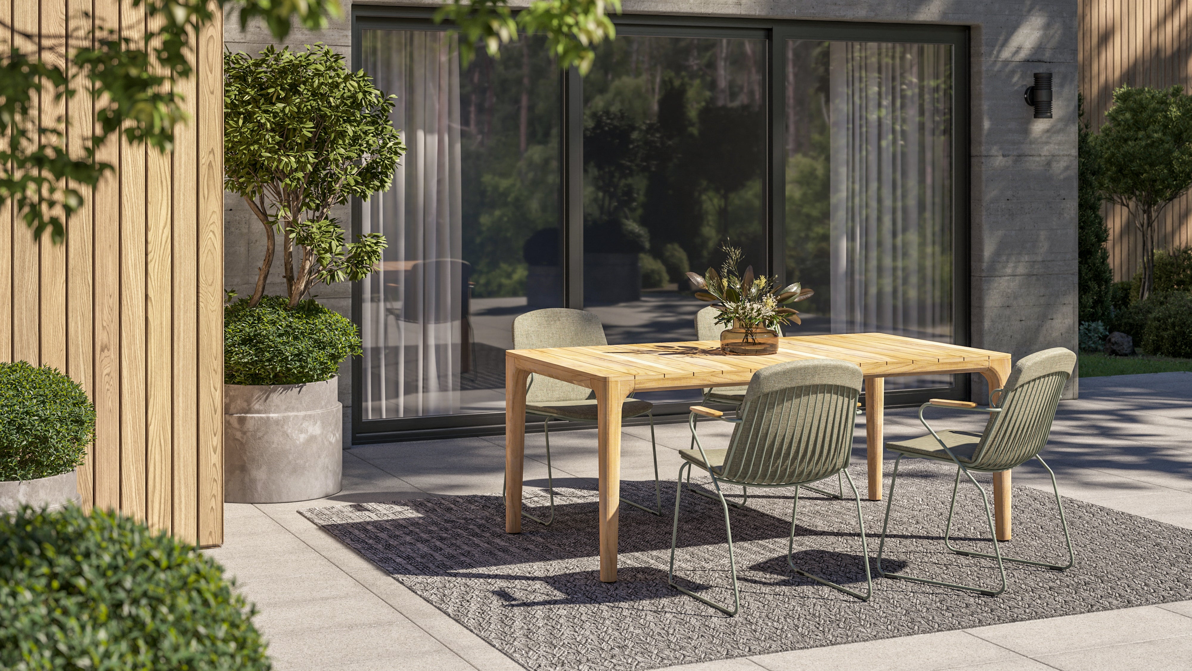 4 Seasons Outdoor Liam and Veneto Dining Table Set 180cm