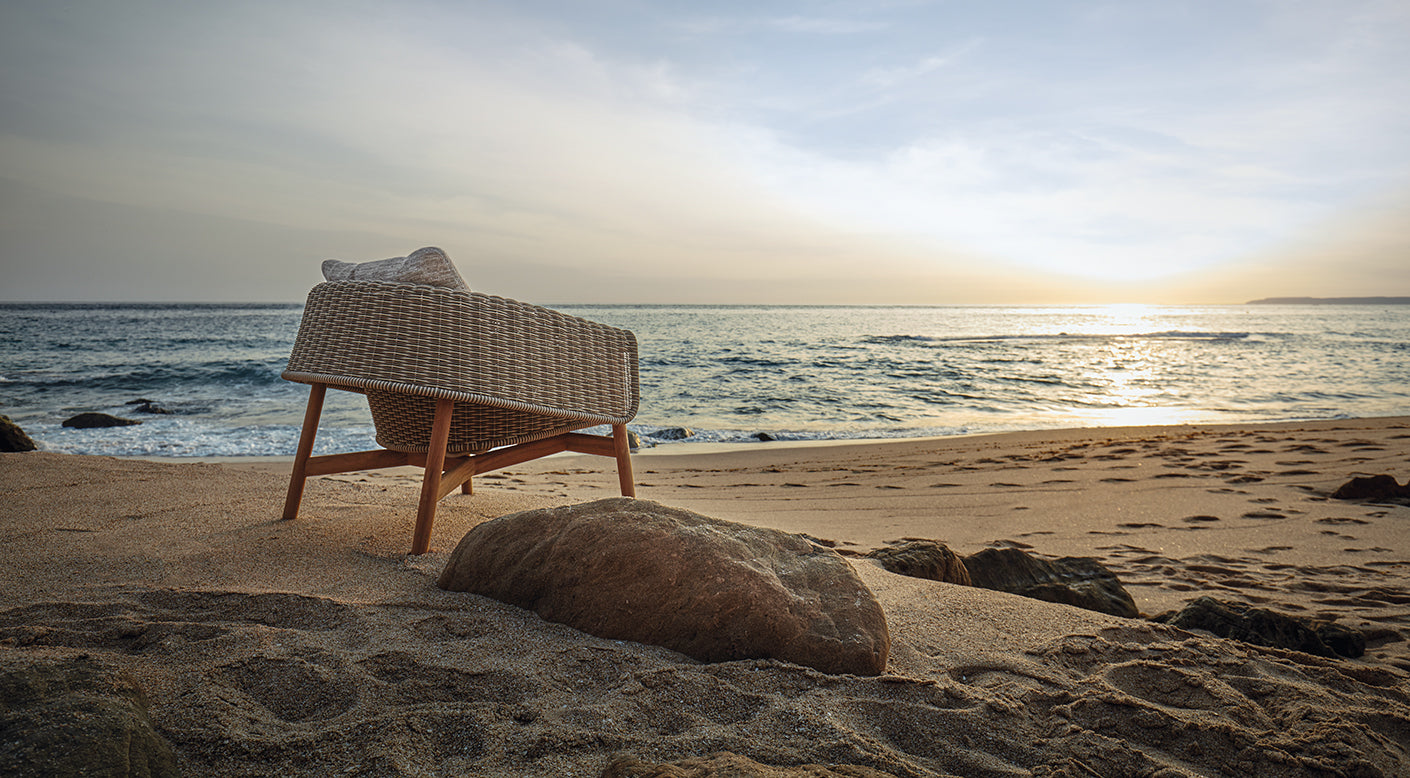 Gloster Wrap Teak Lounge Chair