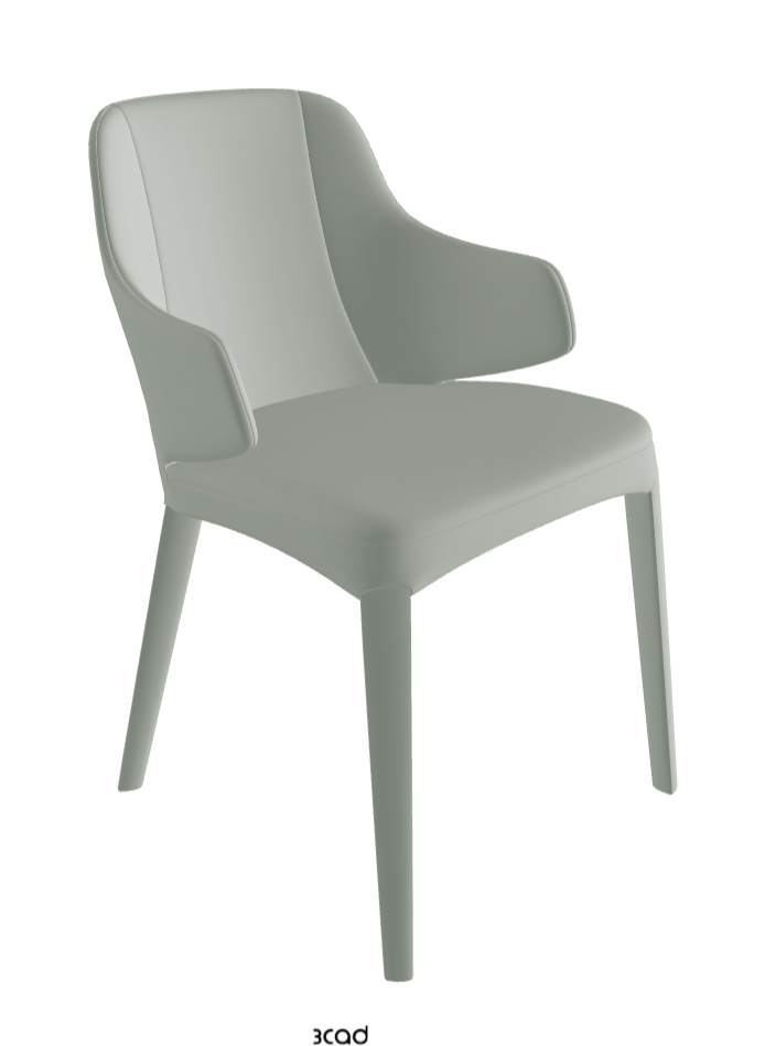Wanda Dining Armchair_Soft Leather_Ice