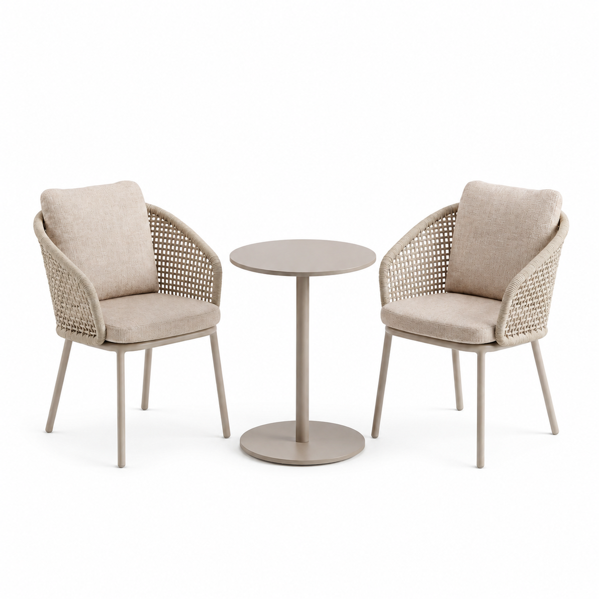 4 Seasons Outdoor Wave 2 Seat 60cm Round Ceramic Bistro Table