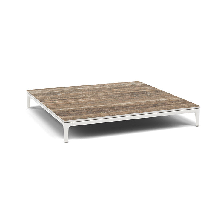 Manutti Zendo Sense Square Coffee Table with 96 cm Width & Depth and 15 cm Height