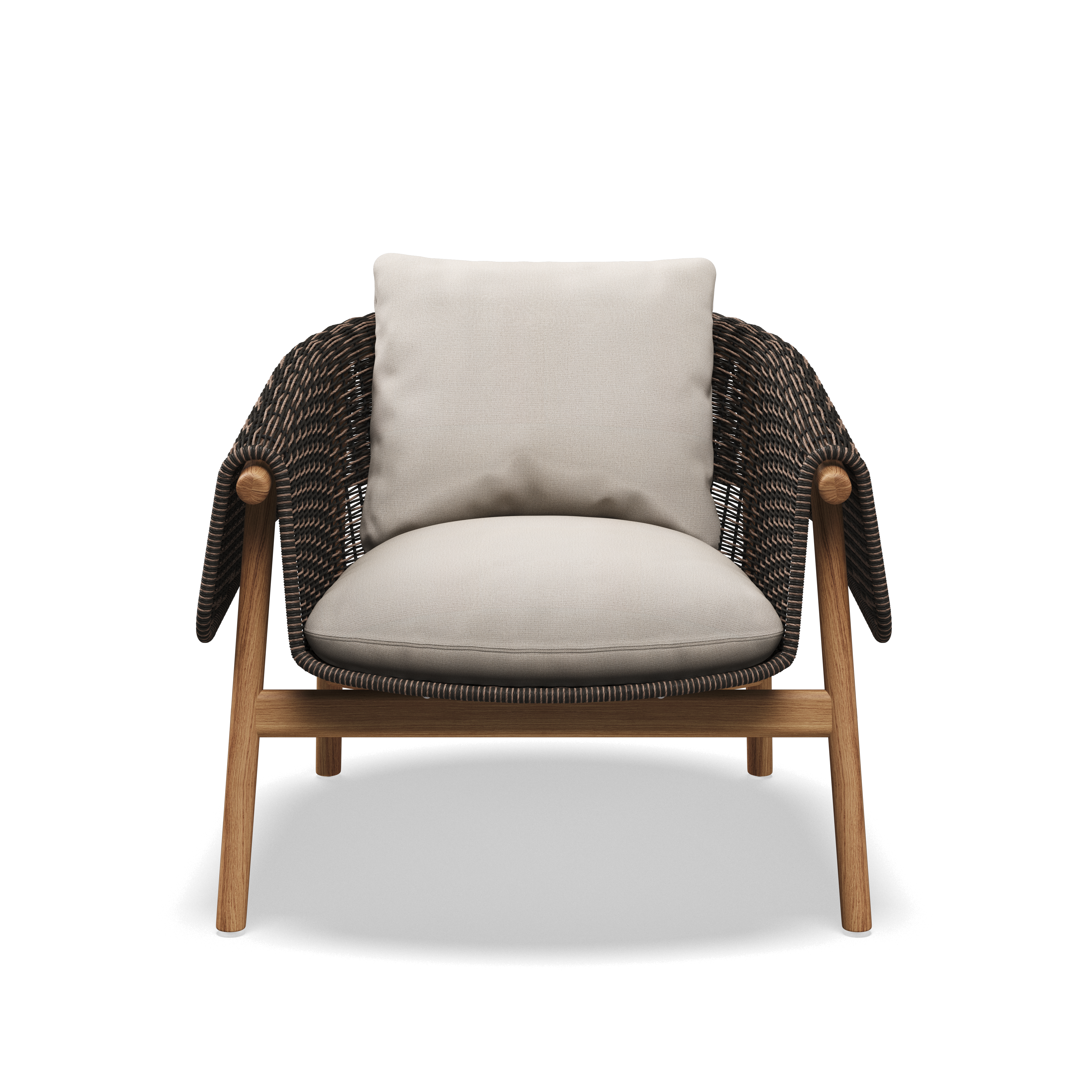 Gloster Wrap Teak Lounge Chair