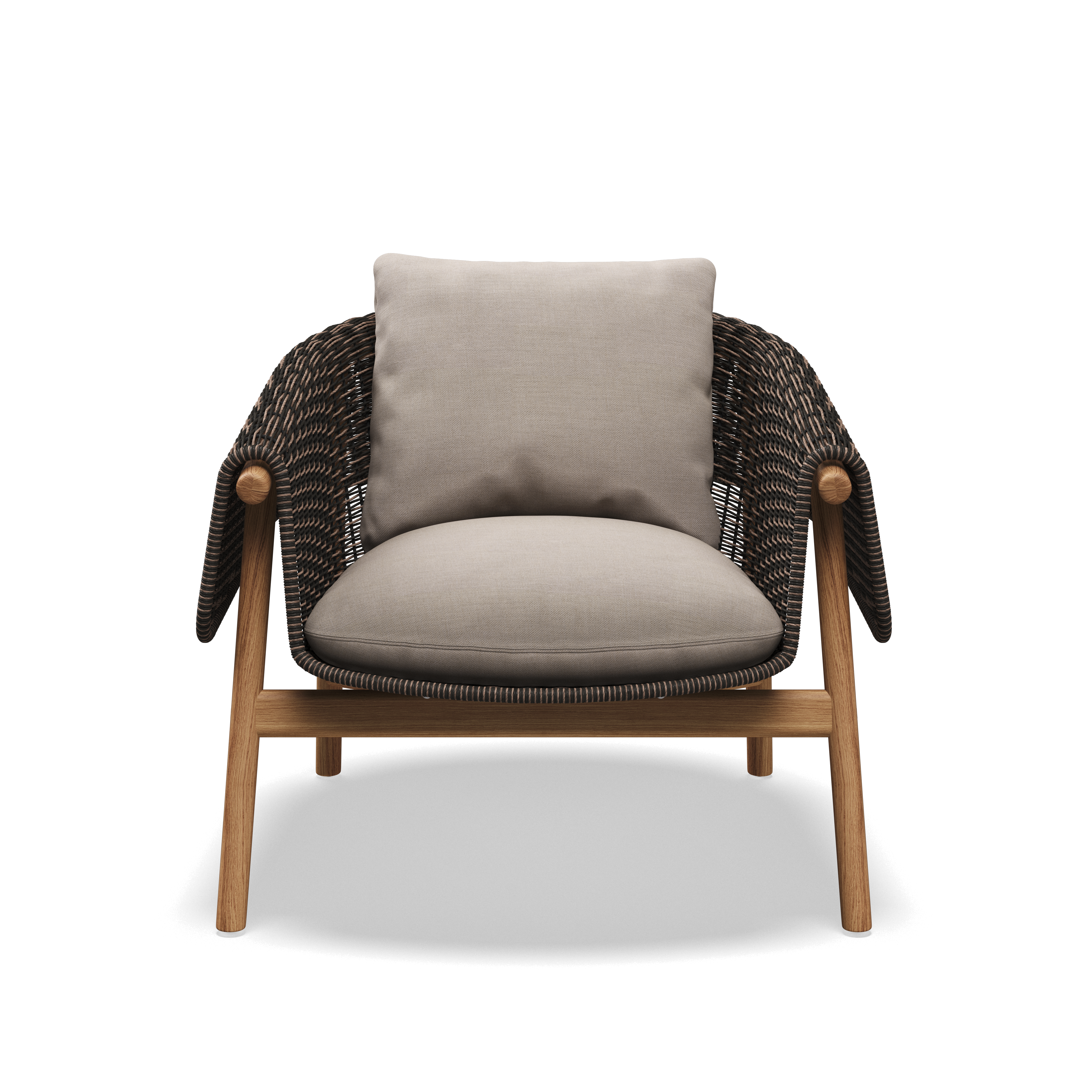 Gloster Wrap Teak Lounge Chair