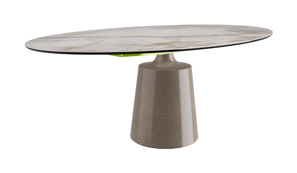 Cattelan Italia Yoda Keramik Oval & Barrel Shaped Dining Table