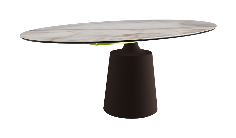 Cattelan Italia Yoda Keramik Oval & Barrel Shaped Dining Table