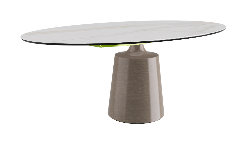 Cattelan Italia Yoda Keramik Oval & Barrel Shaped Dining Table