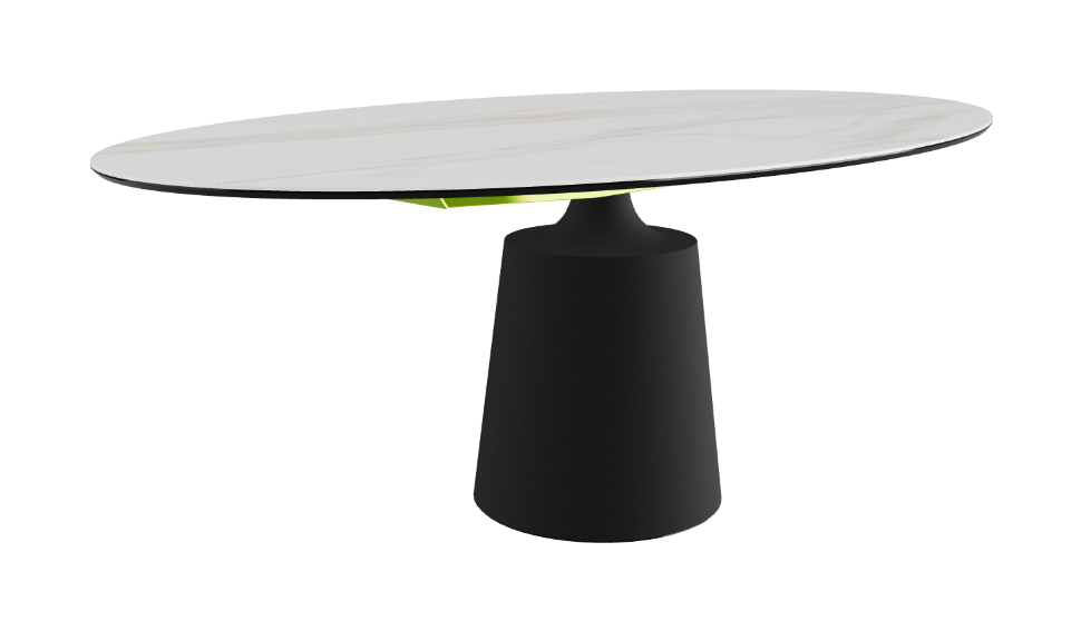 Cattelan Italia Yoda Keramik Oval & Barrel Shaped Dining Table