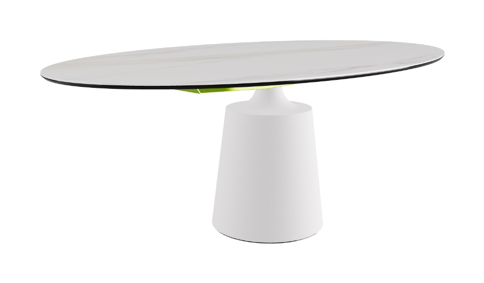 Cattelan Italia Yoda Keramik Oval & Barrel Shaped Dining Table