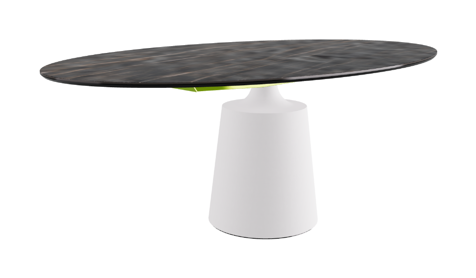 Cattelan Italia Yoda Keramik Oval & Barrel Shaped Dining Table
