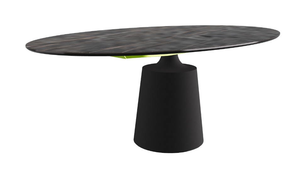 Cattelan Italia Yoda Keramik Oval & Barrel Shaped Dining Table