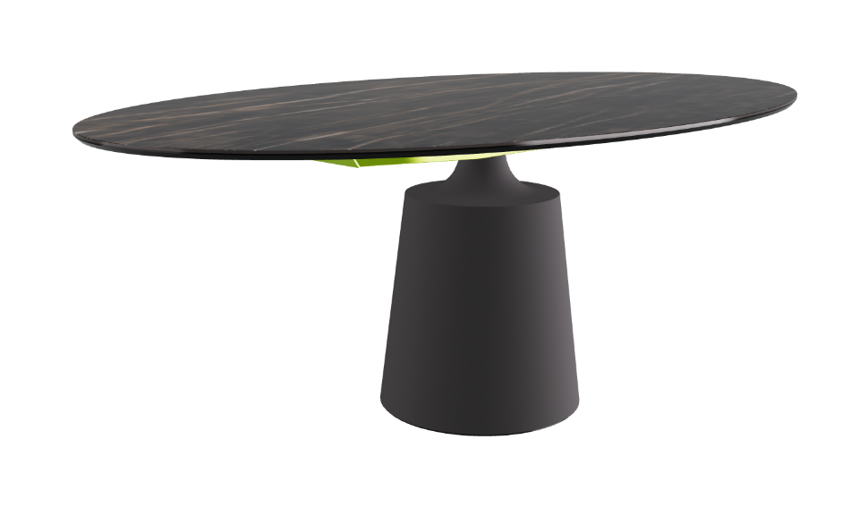 Cattelan Italia Yoda Keramik Oval & Barrel Shaped Dining Table
