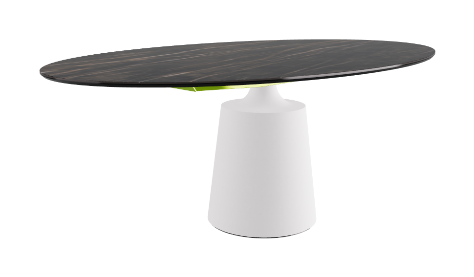 Cattelan Italia Yoda Keramik Oval & Barrel Shaped Dining Table