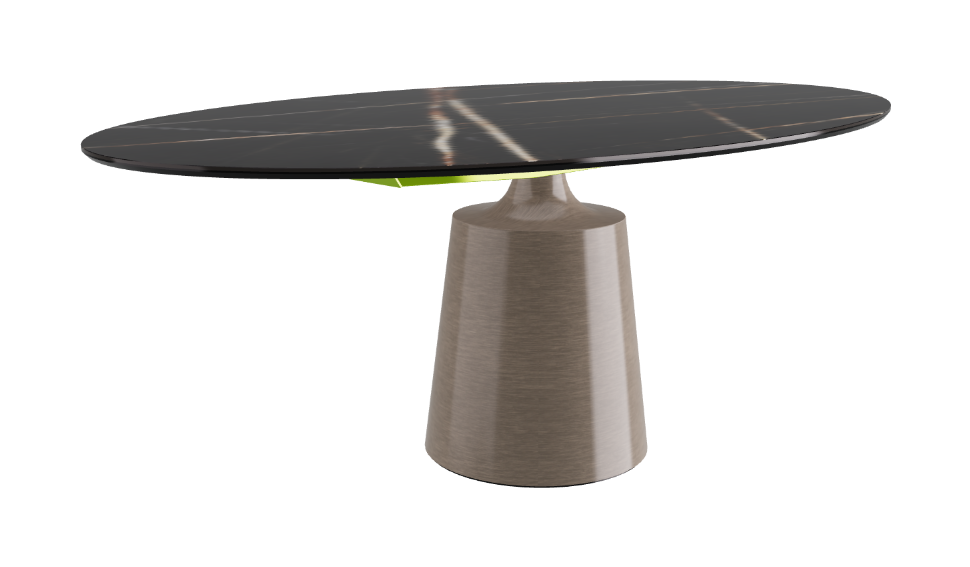Cattelan Italia Yoda Keramik Oval & Barrel Shaped Dining Table