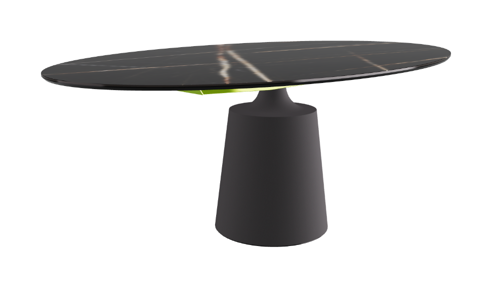 Cattelan Italia Yoda Keramik Oval & Barrel Shaped Dining Table
