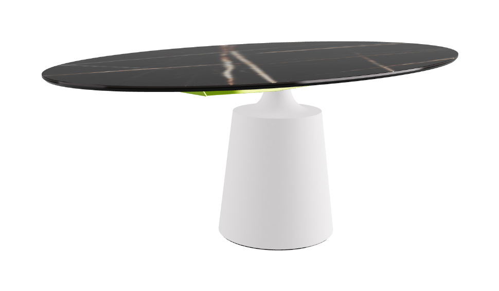 Cattelan Italia Yoda Keramik Oval & Barrel Shaped Dining Table