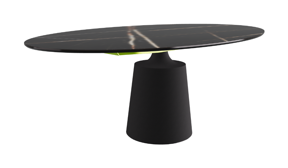 Cattelan Italia Yoda Keramik Oval & Barrel Shaped Dining Table