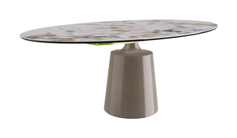 Cattelan Italia Yoda Keramik Oval & Barrel Shaped Dining Table