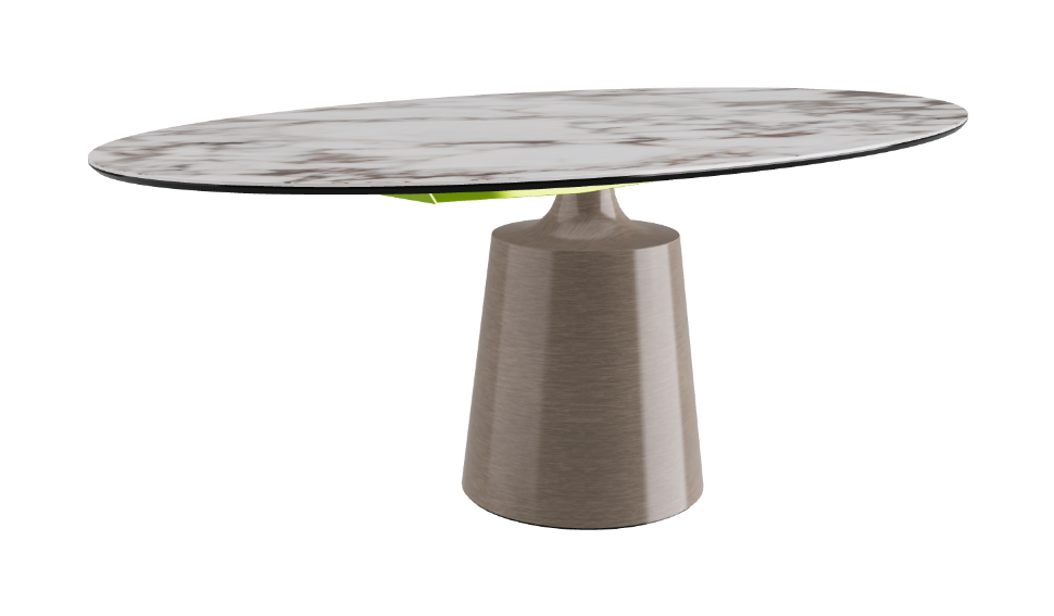 Cattelan Italia Yoda Keramik Oval & Barrel Shaped Dining Table