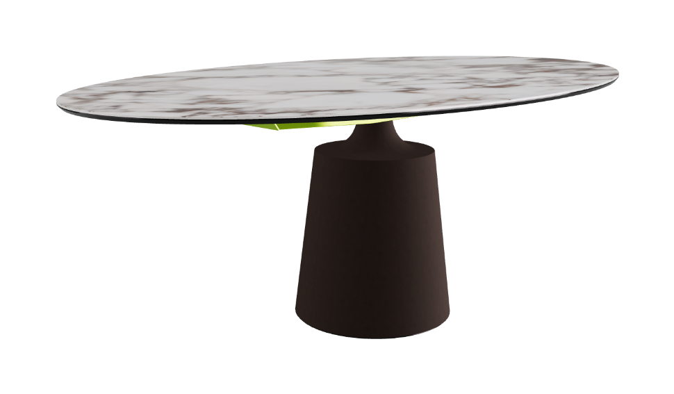 Cattelan Italia Yoda Keramik Oval & Barrel Shaped Dining Table