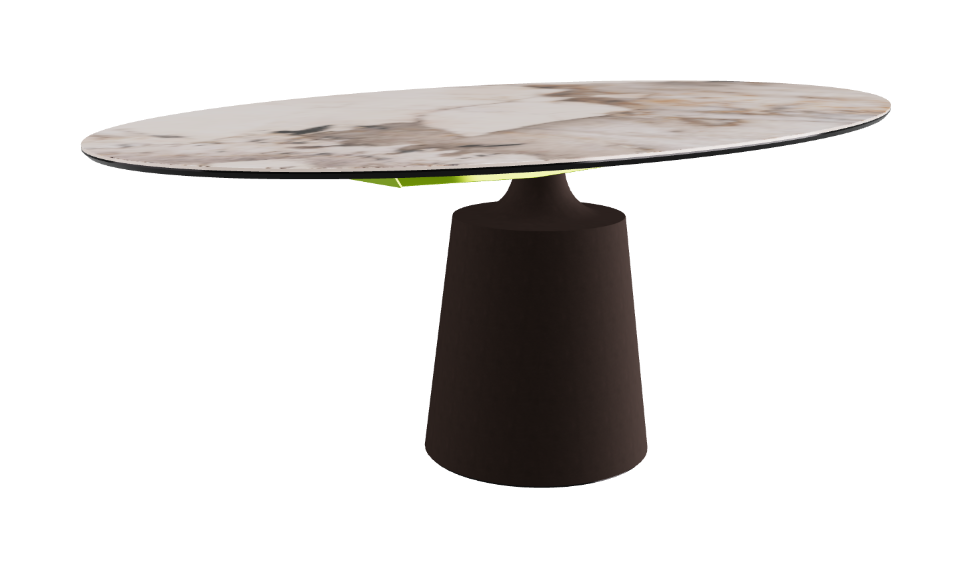 Cattelan Italia Yoda Keramik Oval & Barrel Shaped Dining Table
