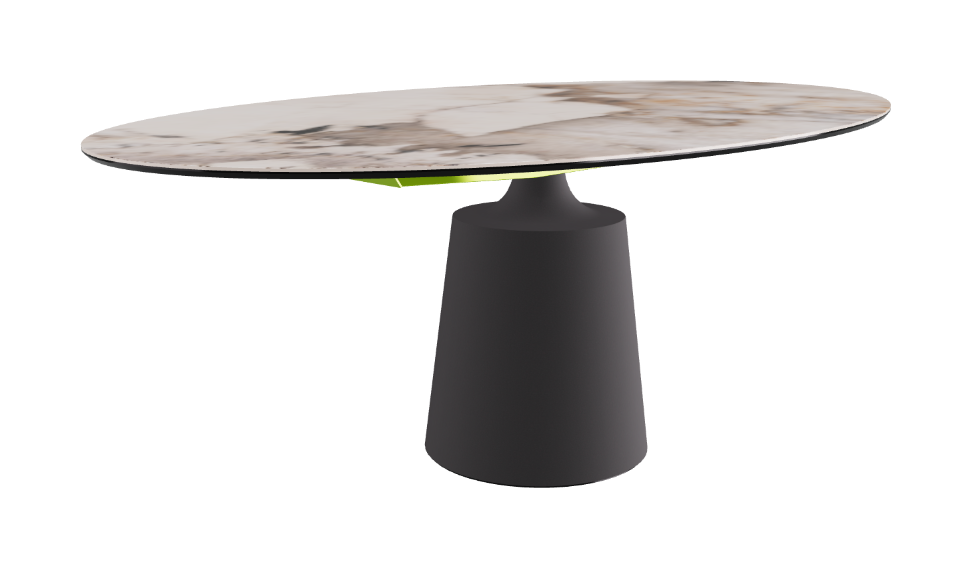 Cattelan Italia Yoda Keramik Oval & Barrel Shaped Dining Table