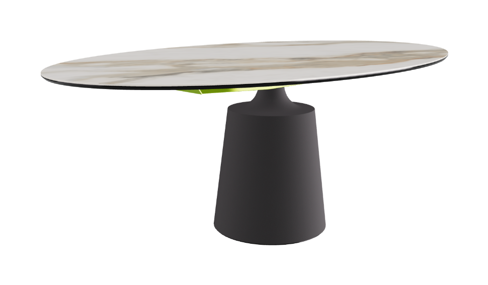 Cattelan Italia Yoda Keramik Oval & Barrel Shaped Dining Table