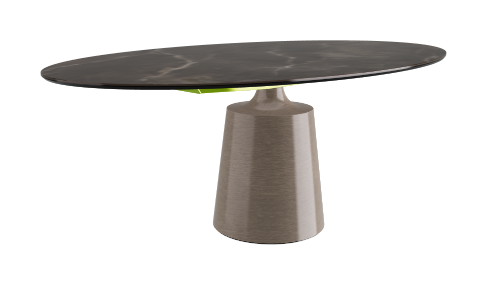Cattelan Italia Yoda Keramik Oval & Barrel Shaped Dining Table