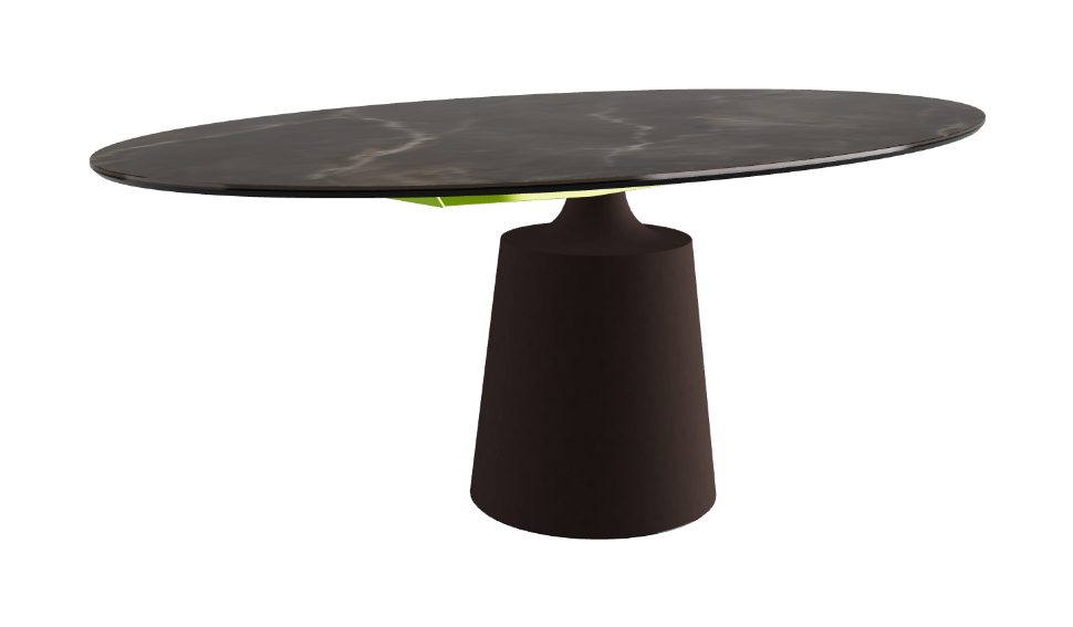 Cattelan Italia Yoda Keramik Oval & Barrel Shaped Dining Table