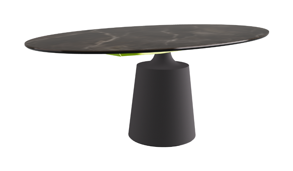 Cattelan Italia Yoda Keramik Oval & Barrel Shaped Dining Table