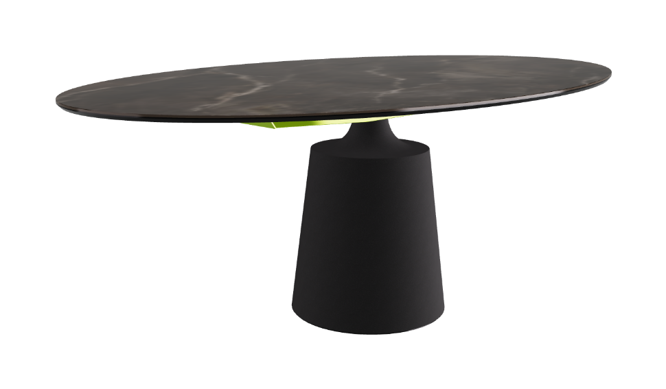 Cattelan Italia Yoda Keramik Oval & Barrel Shaped Dining Table