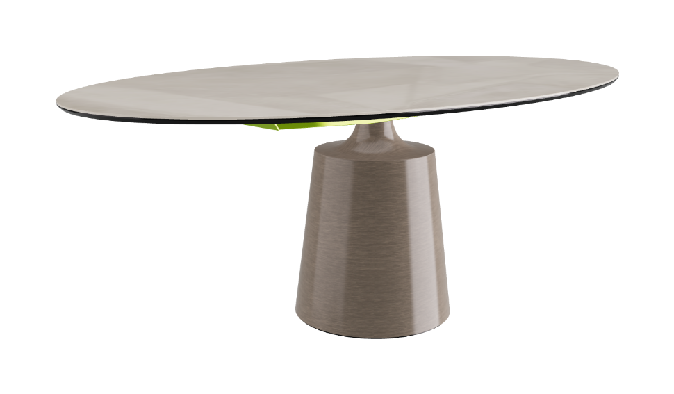 Cattelan Italia Yoda Keramik Oval & Barrel Shaped Dining Table