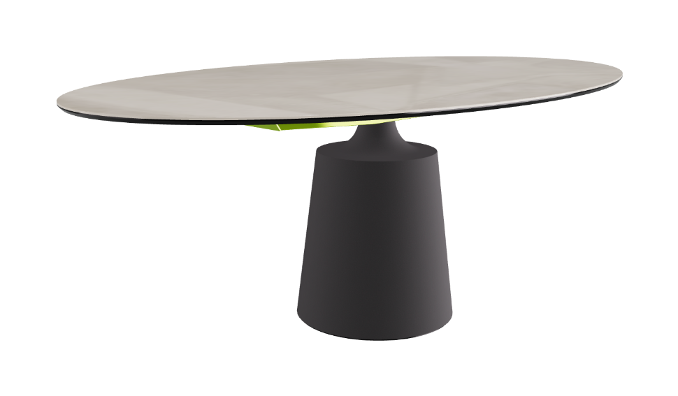 Cattelan Italia Yoda Keramik Oval & Barrel Shaped Dining Table