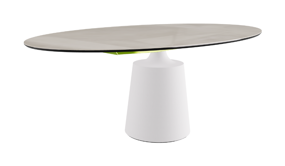Cattelan Italia Yoda Keramik Oval & Barrel Shaped Dining Table