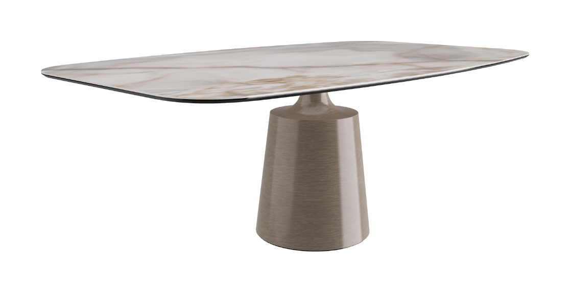 Cattelan Italia Yoda Keramik Oval & Barrel Shaped Dining Table