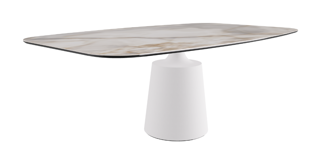 Cattelan Italia Yoda Keramik Oval & Barrel Shaped Dining Table