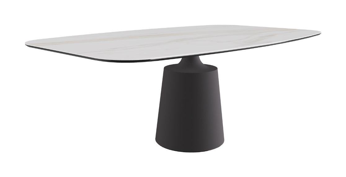 Cattelan Italia Yoda Keramik Oval & Barrel Shaped Dining Table