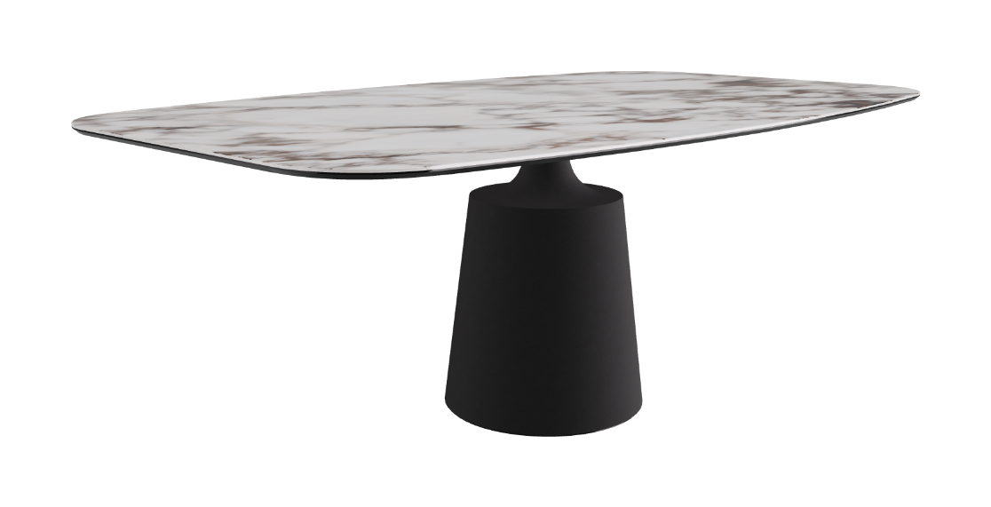 Cattelan Italia Yoda Keramik Oval & Barrel Shaped Dining Table
