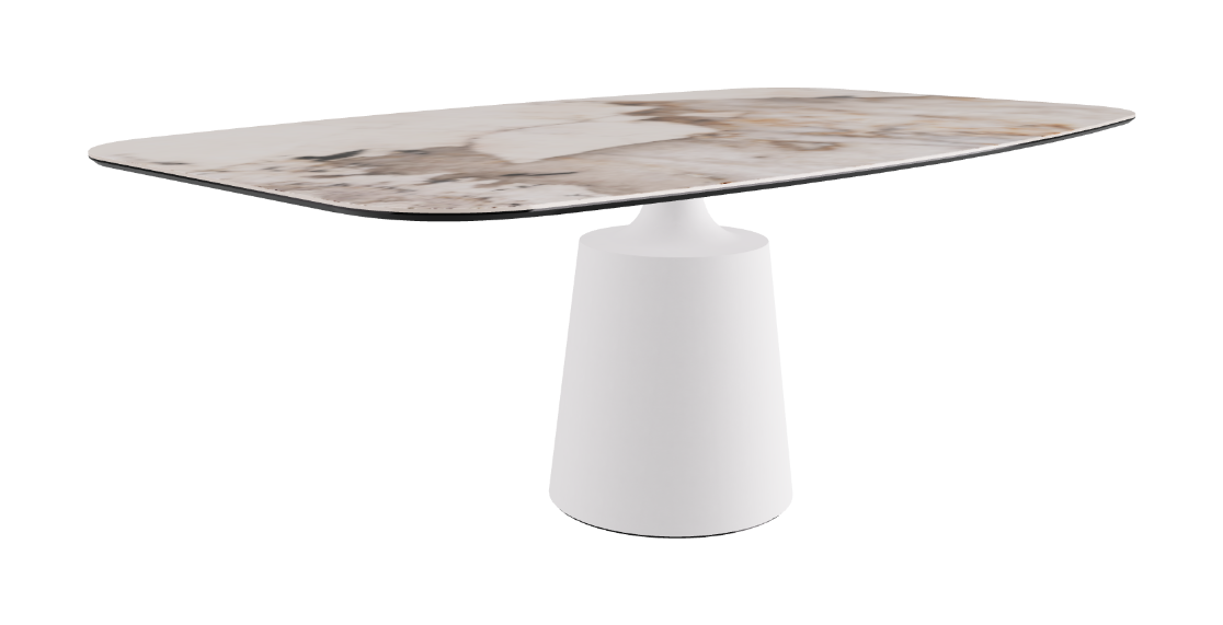 Cattelan Italia Yoda Keramik Oval & Barrel Shaped Dining Table