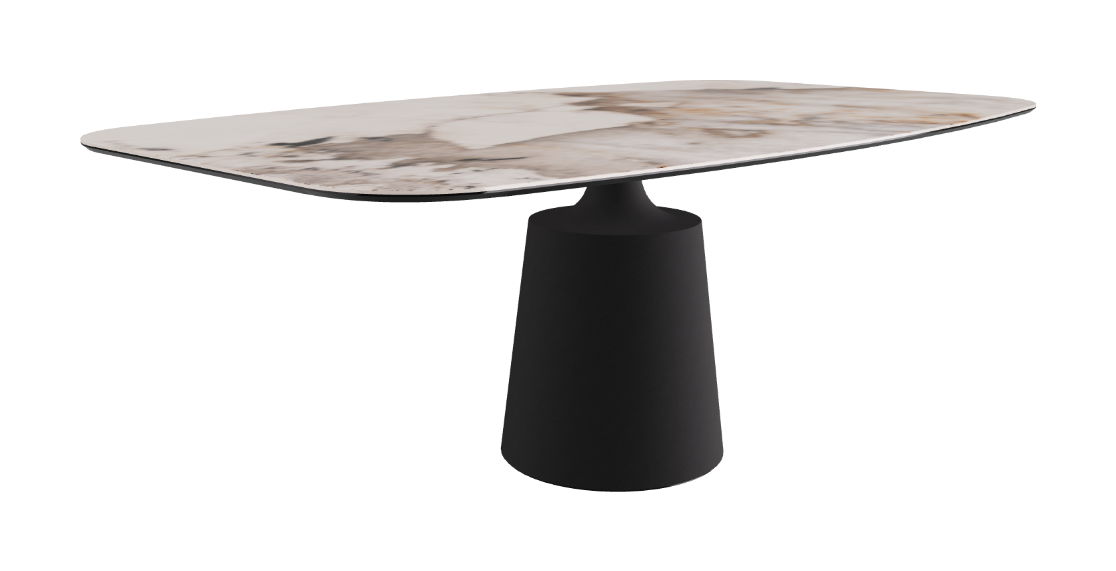 Cattelan Italia Yoda Keramik Oval & Barrel Shaped Dining Table